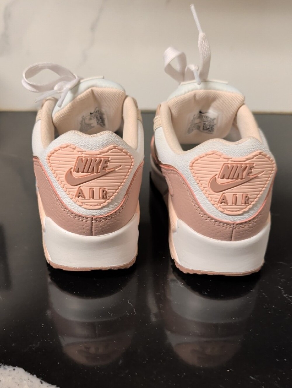 Nike Air Max 90 Next Nature Premium 'Washed Coral' Sneakers Size 6 Used Exc - Picture 7 of 10